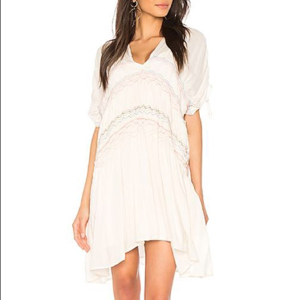 NWT Free People Love On The Run Dress In Ivory